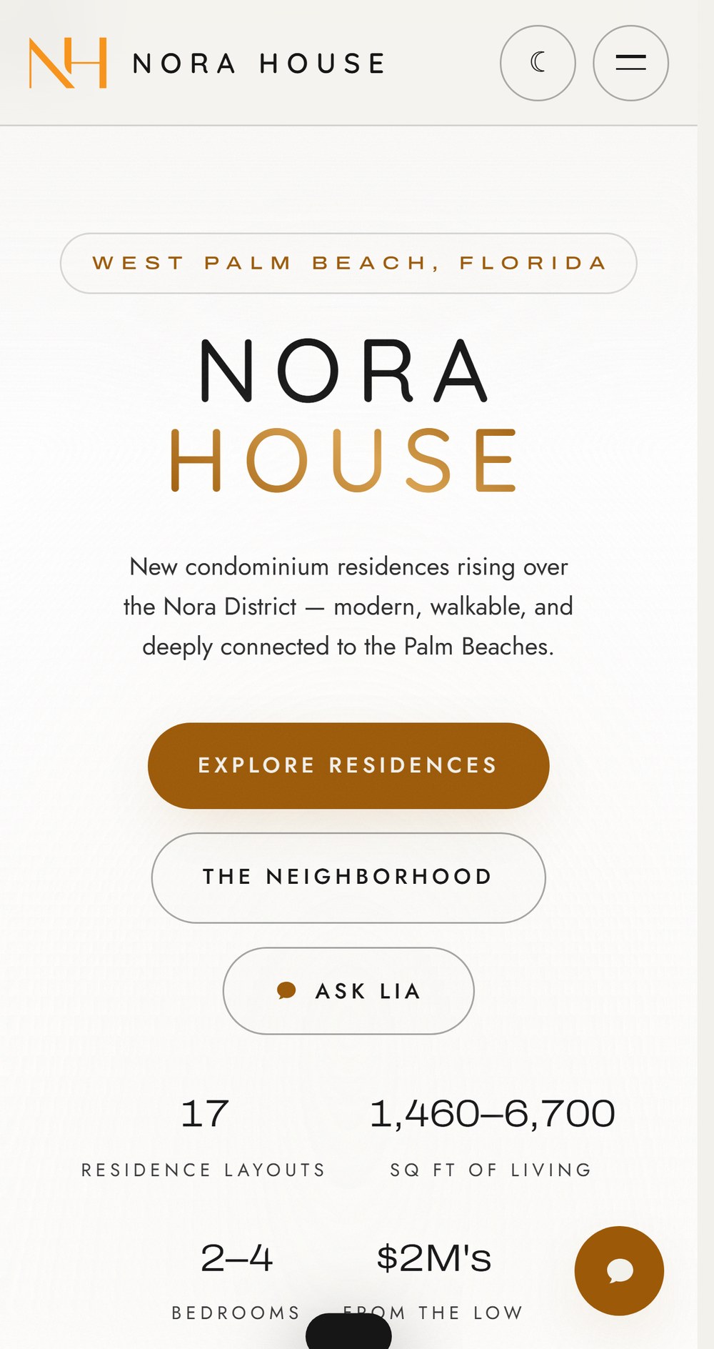 Nora House website